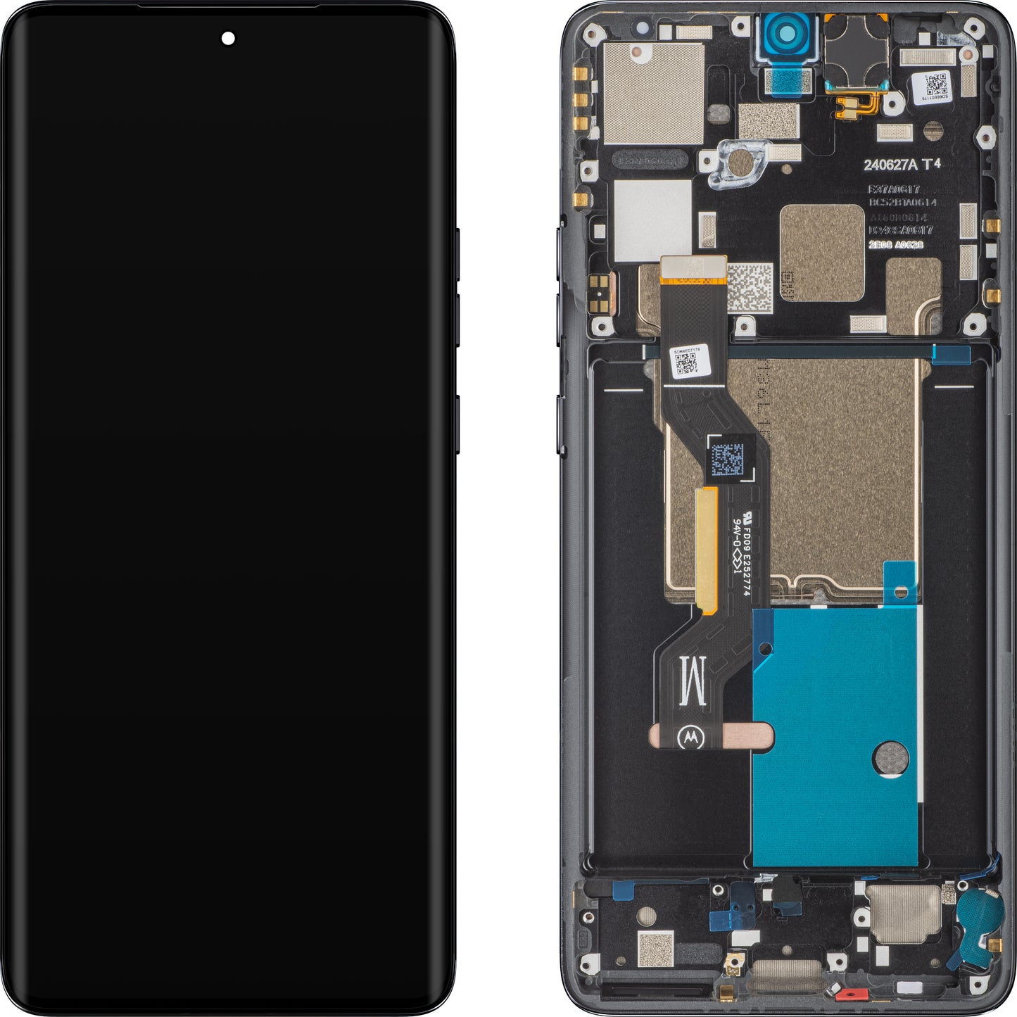 Display touchscreen Motorola Edge 50 Pro, con cornice, nero (Black Beauty), service pack 5D68C24092