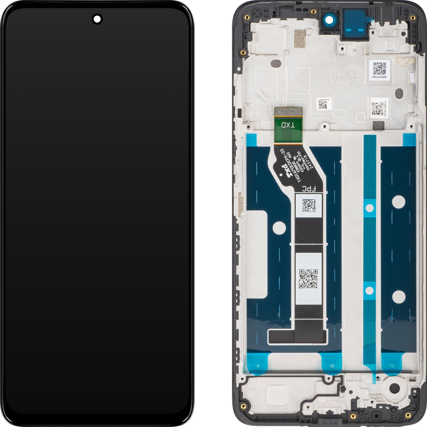 Motorola Moto Moto E15 / G05 Display touchscreen con cornice, nero, Service Pack 5D68C29300