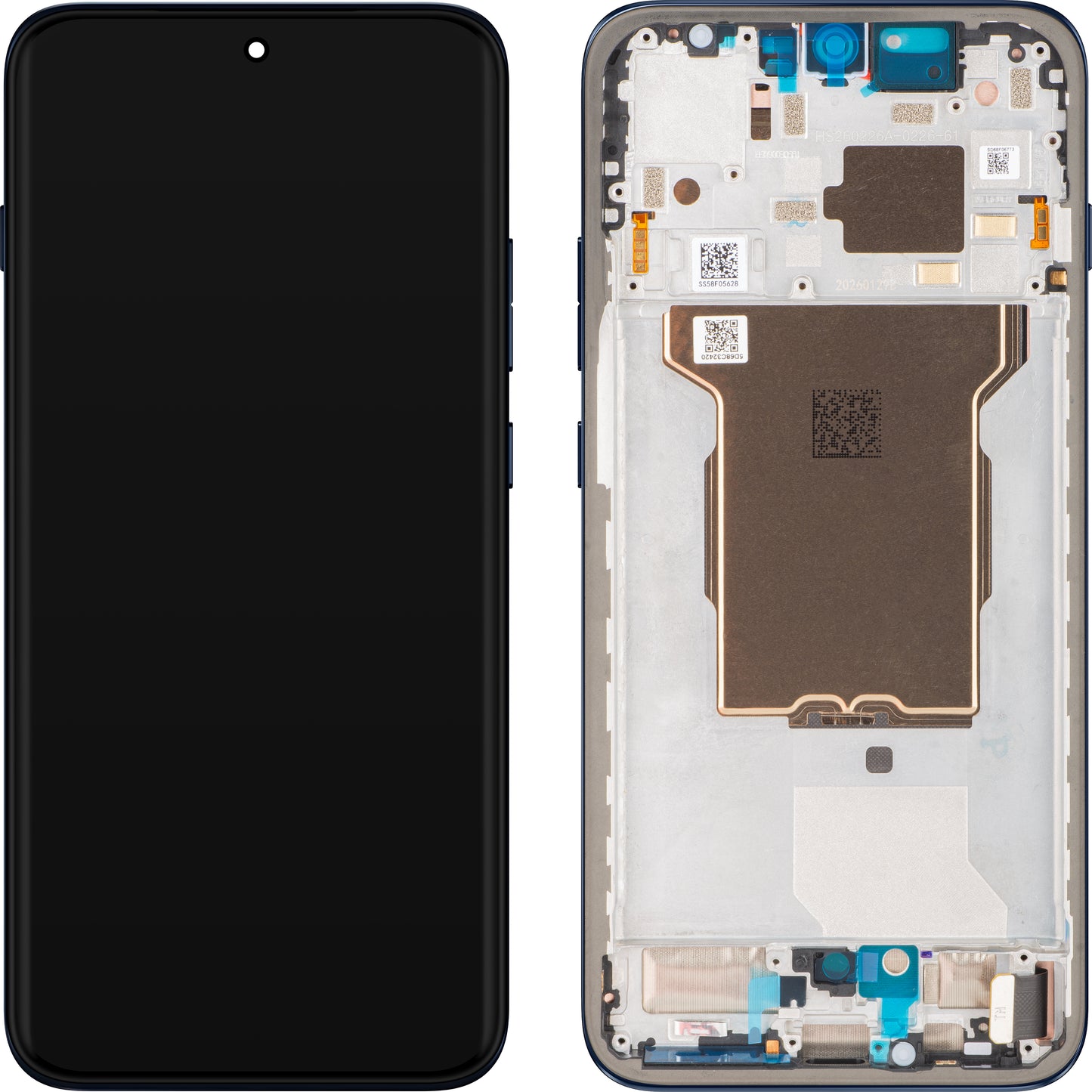 Display con Touchscreen Motorola Edge 70 Pro, con Cornice, Blu Navy (Pantone Titan), Service Pack 5D68C32420