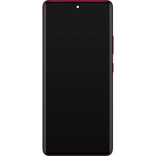Display touchscreen Motorola Edge 30 Fusion, con cornice, rosso (Viva Magenta), Service Pack 5D68C22034