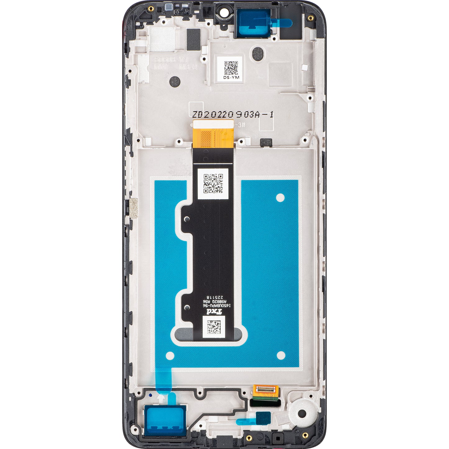 Display touchscreen Motorola Moto E22i / E22, con cornice, nero, Service Pack 5D68C21594