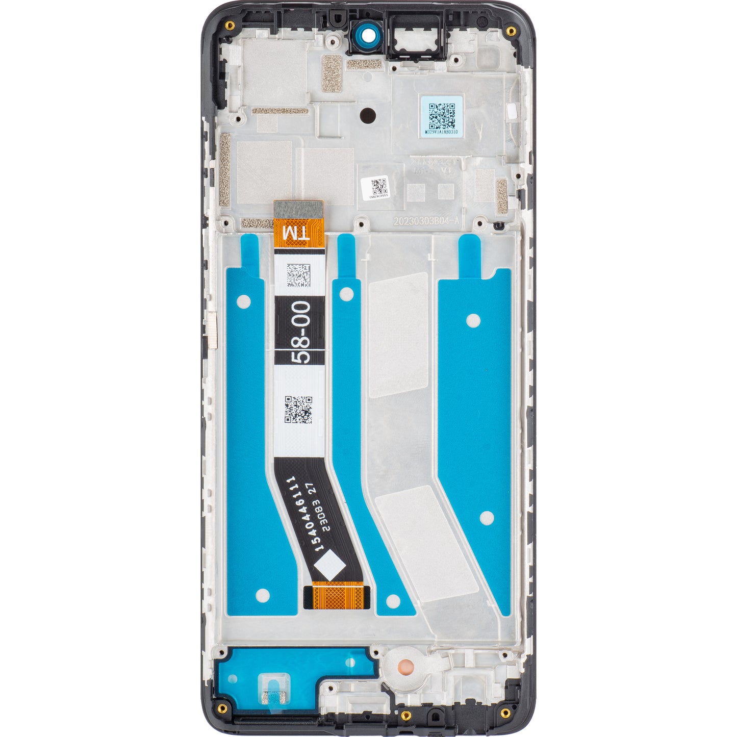 Motorola Moto G73 Display touchscreen con cornice, nero, Service Pack 5D68C22272