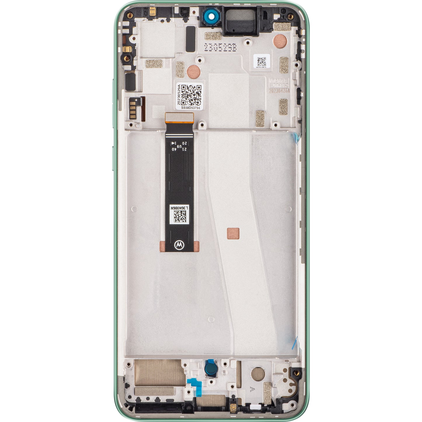 Display touchscreen Motorola Edge 30 Neo, con cornice, verde (Aqua Foam), Service Pack 5D68C21406