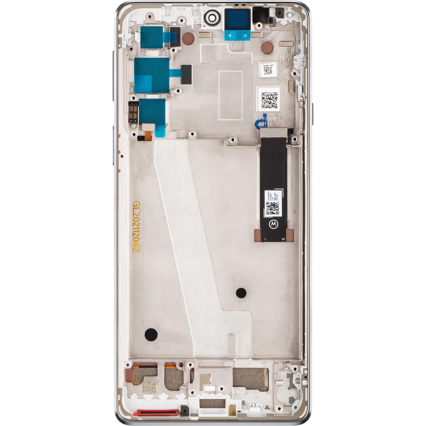 Display touchscreen Motorola Edge 20, con cornice, bianco smerigliato, Service Pack 5D68C19194