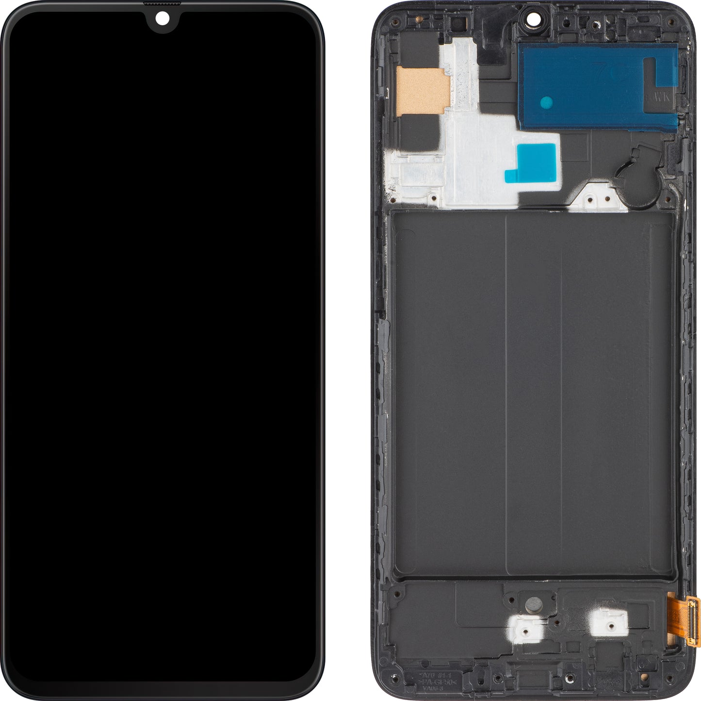 Display touchscreen MP compatibile con Samsung Galaxy A70 A705, con cornice, nero