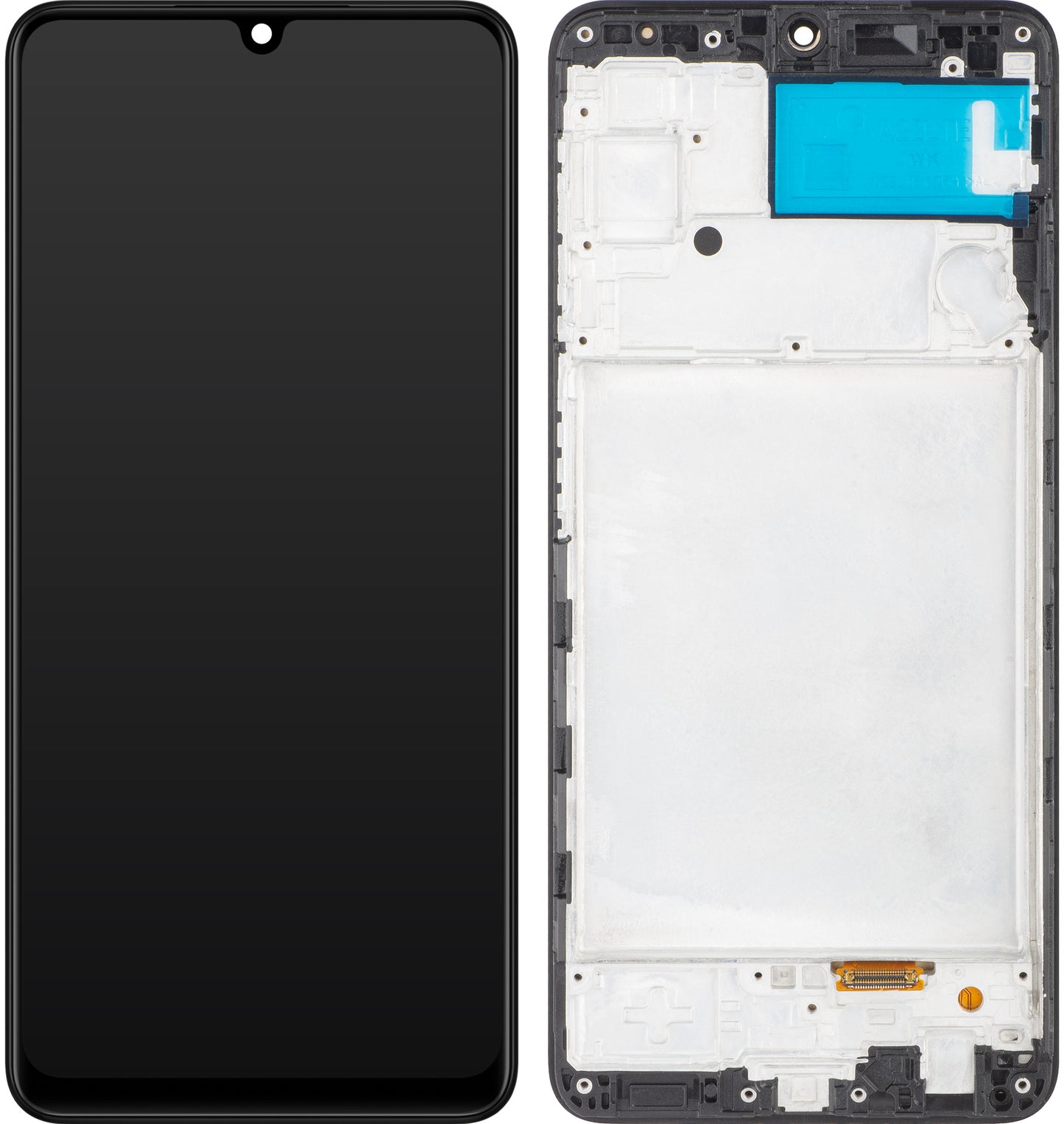 Display touchscreen MP compatibile con Samsung Galaxy A22 A225, con cornice, nero