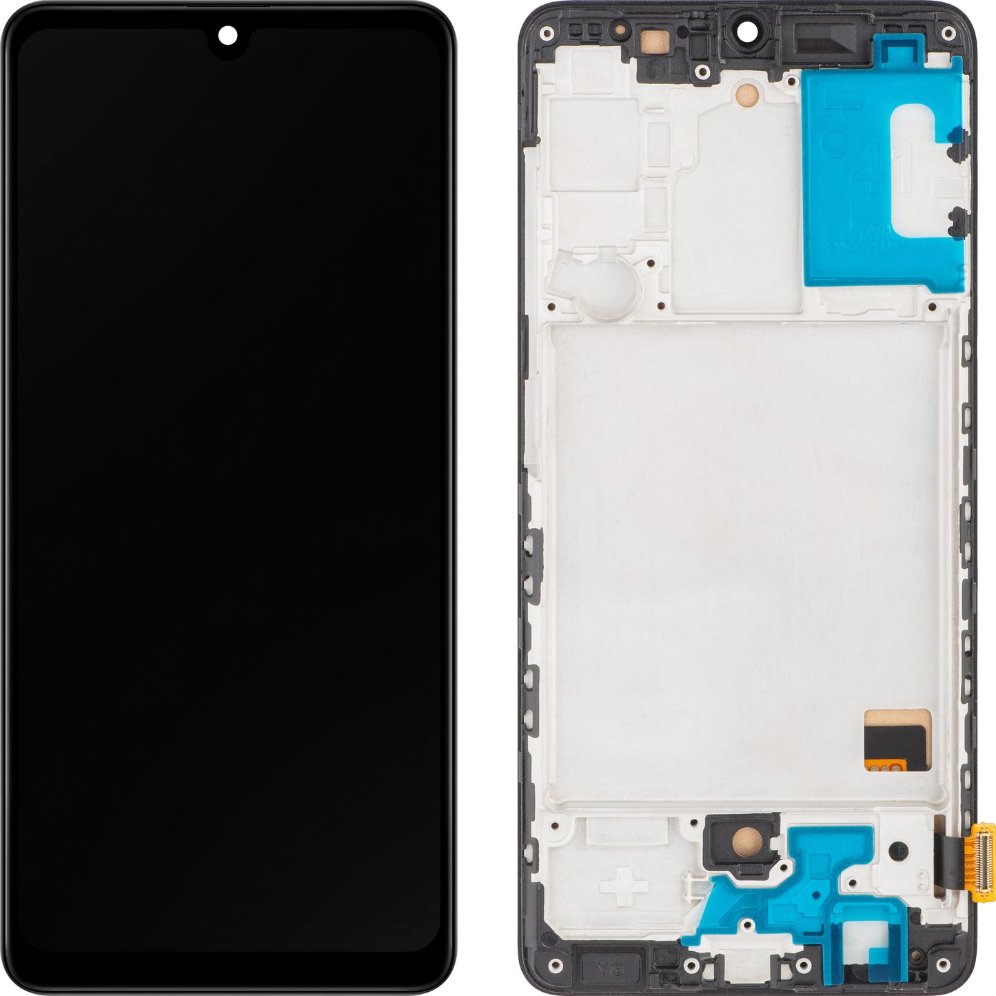 Display touchscreen MP compatibile con Samsung Galaxy A41 A415, con cornice, nero