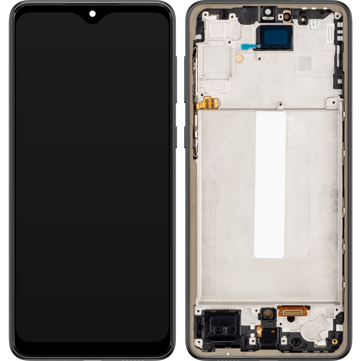 Display touchscreen MP compatibile con Samsung Galaxy A33 5G A336, con cornice, versione OLED, nero