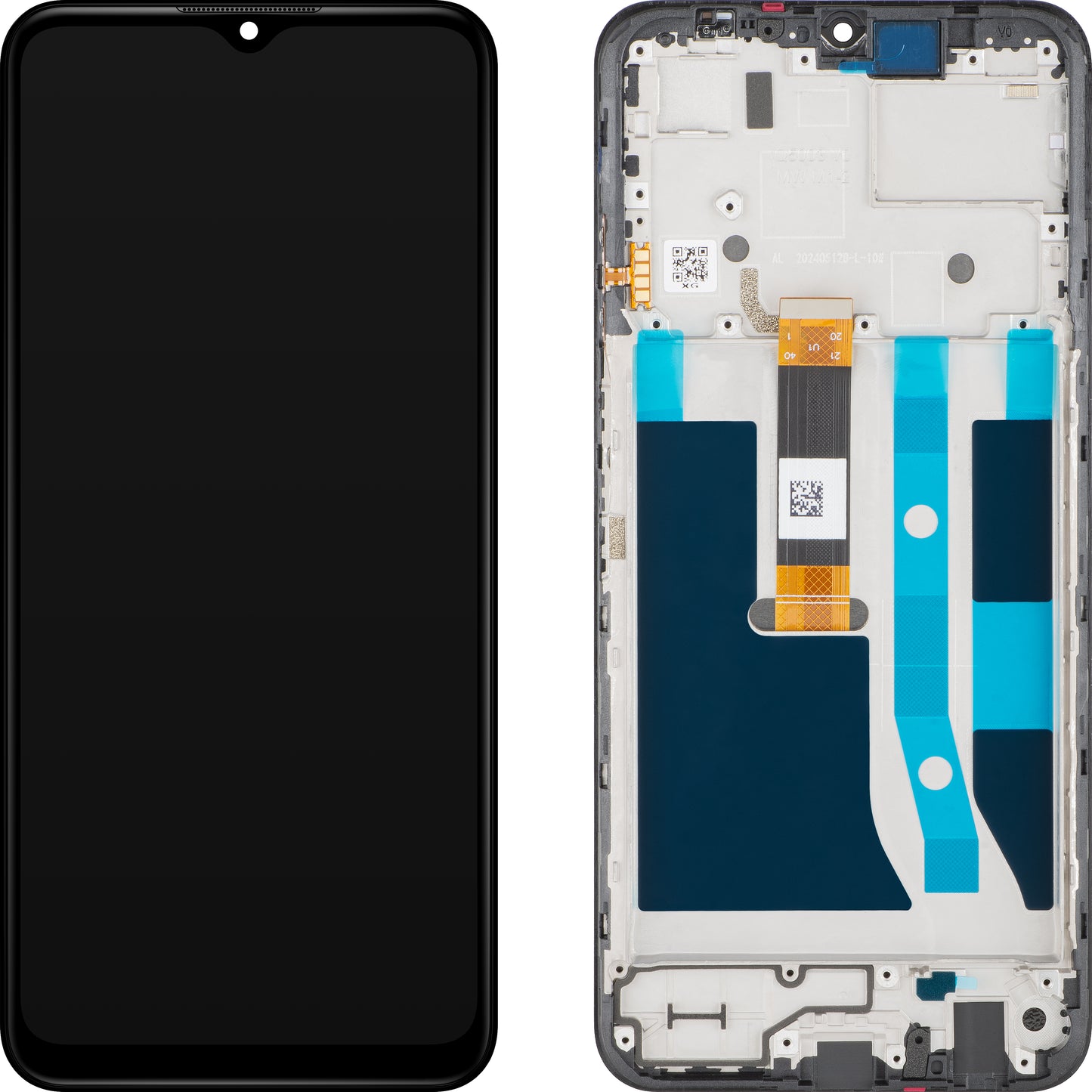 Nokia G42 Display touchscreen con cornice, nero, Service Pack 70101355H001