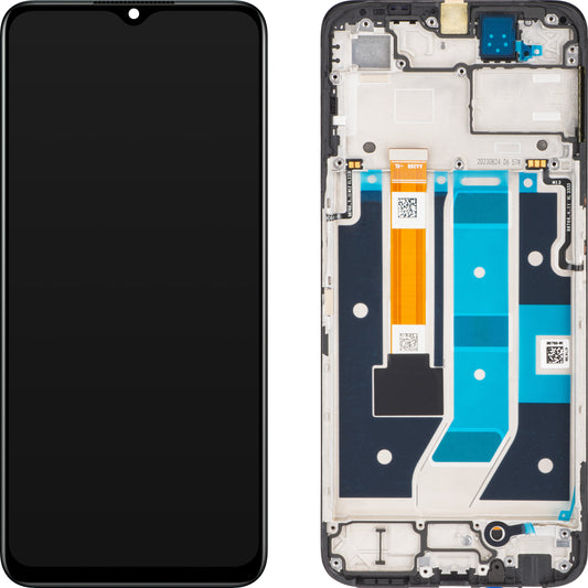 Display touchscreen Oppo A78 5G, con cornice, nero, Service Pack 4130428