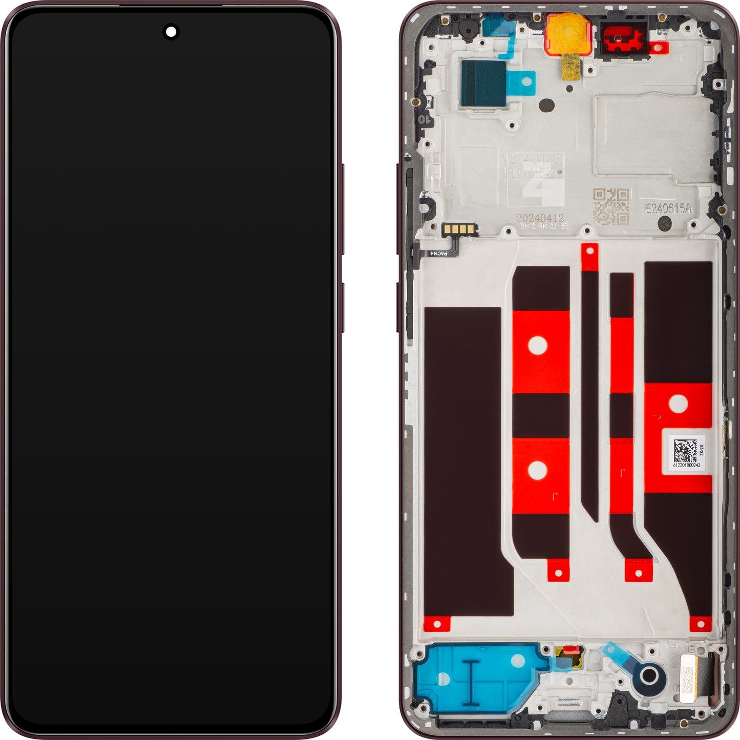 Display con touchscreen Oppo F25 Pro / Reno11 F, con cornice, Cherry, Service Pack 621029000177