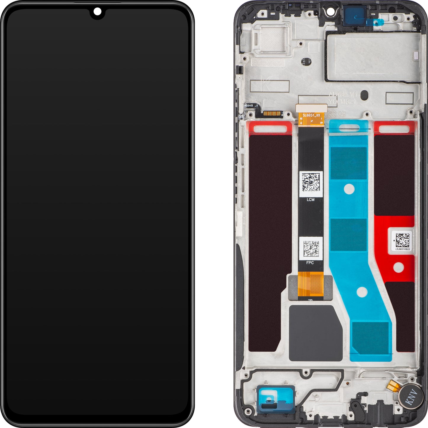 Display touchscreen Realme Note 50, con cornice, Midnight Black, Service Pack 621029000179