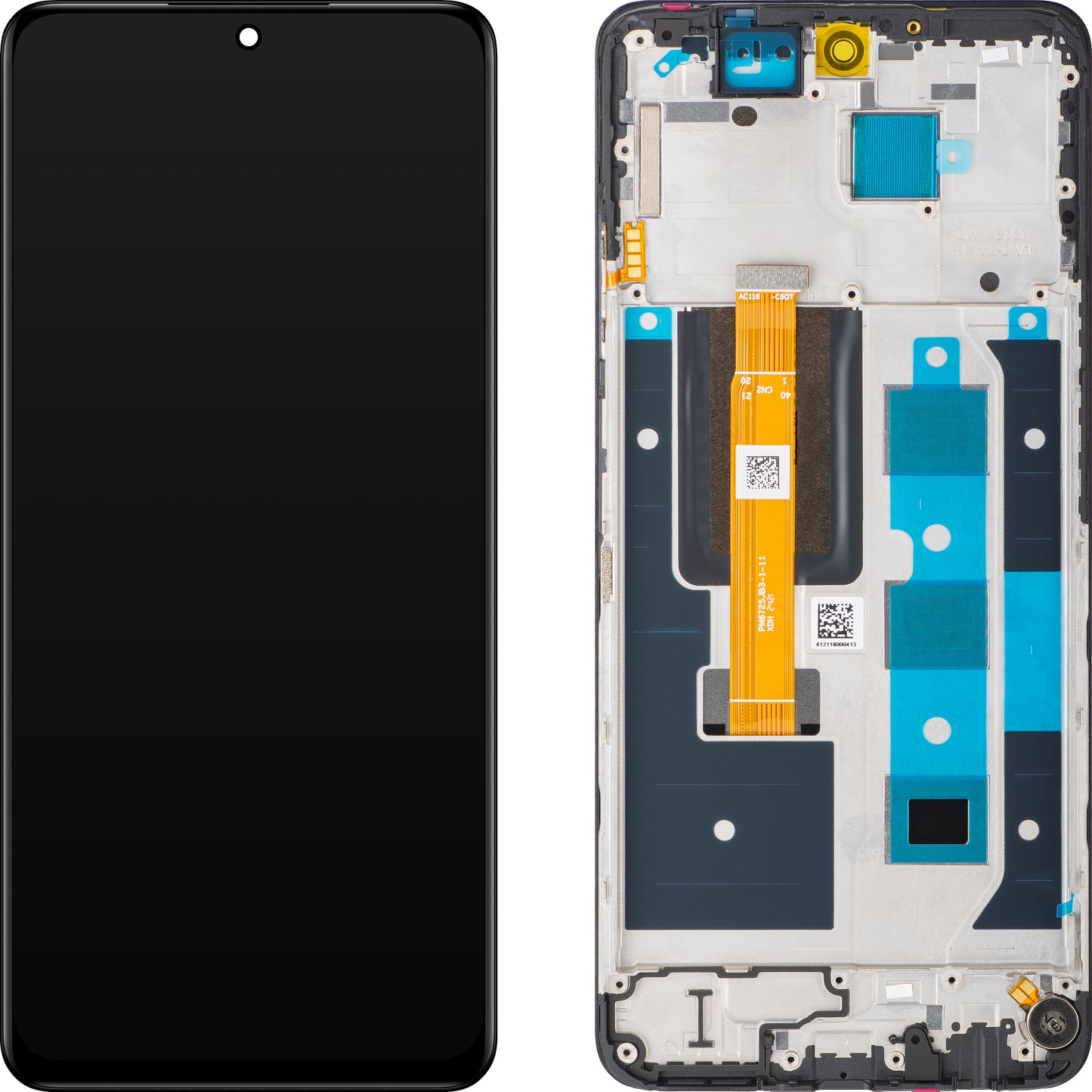 Display con Touchscreen Realme 12, con Cornice, Nero, Pacchetto per Assistenza