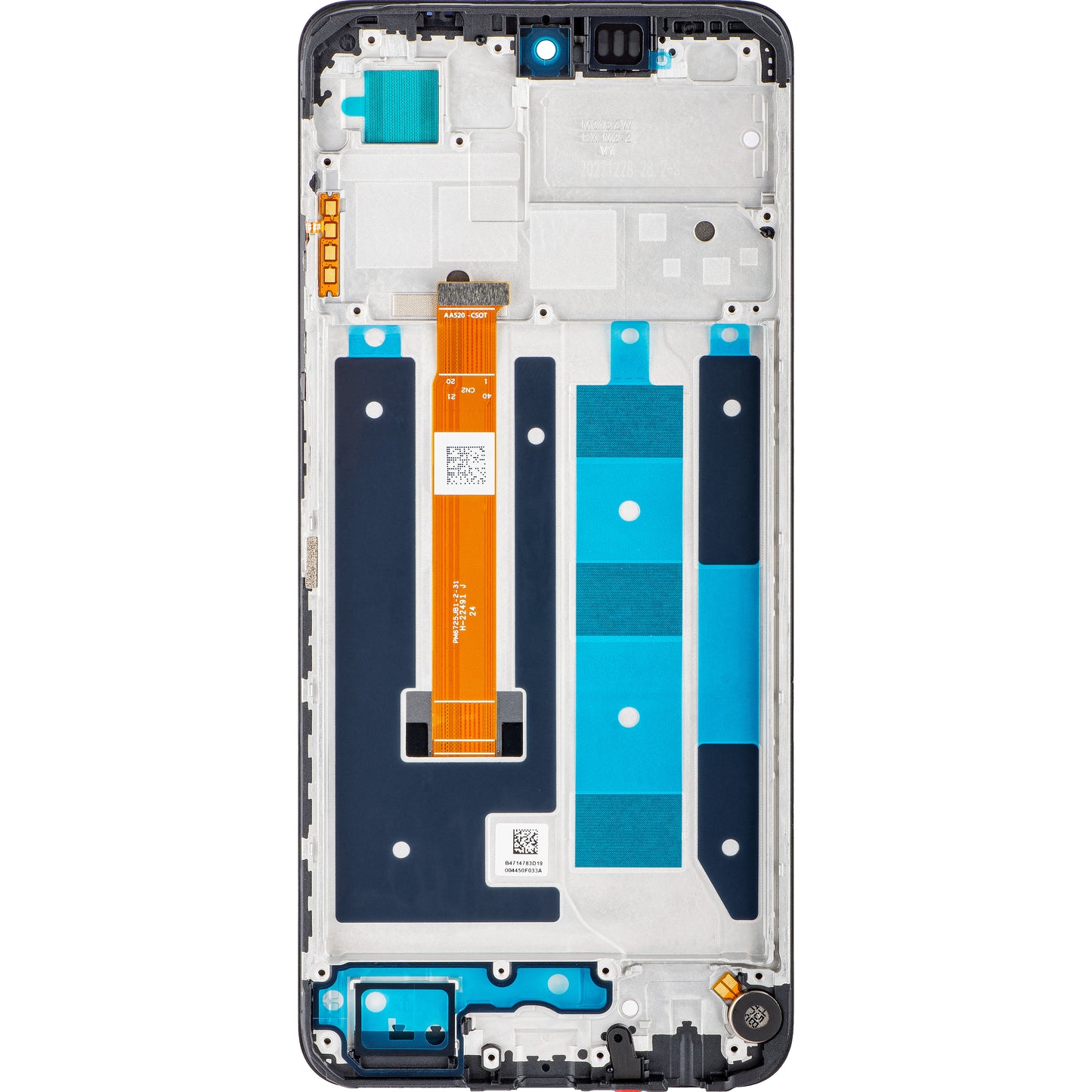 Display touchscreen Realme C55, con cornice, nero, service pack 4130438