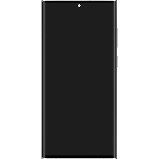 Display touchscreen Samsung Galaxy S22 Ultra 5G S908, con cornice, bianco, Service Pack GH82-27488C