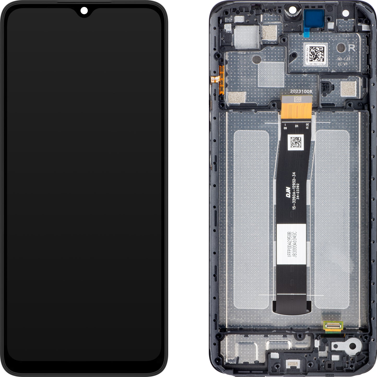 Xiaomi Redmi 12C Display touchscreen, con cornice, grigio grafite, Service Pack 5600010C3T00