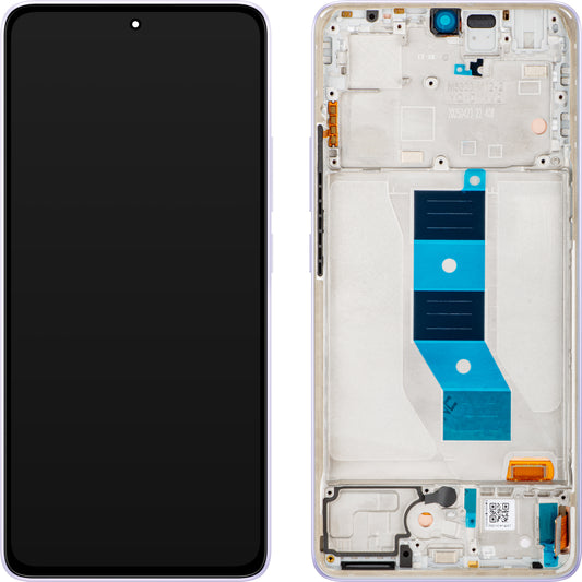 Display con Touchscreen Xiaomi Redmi Note 14 5G, con Cornice, Viola (Lavender Purple), Service Pack 56001900O1700