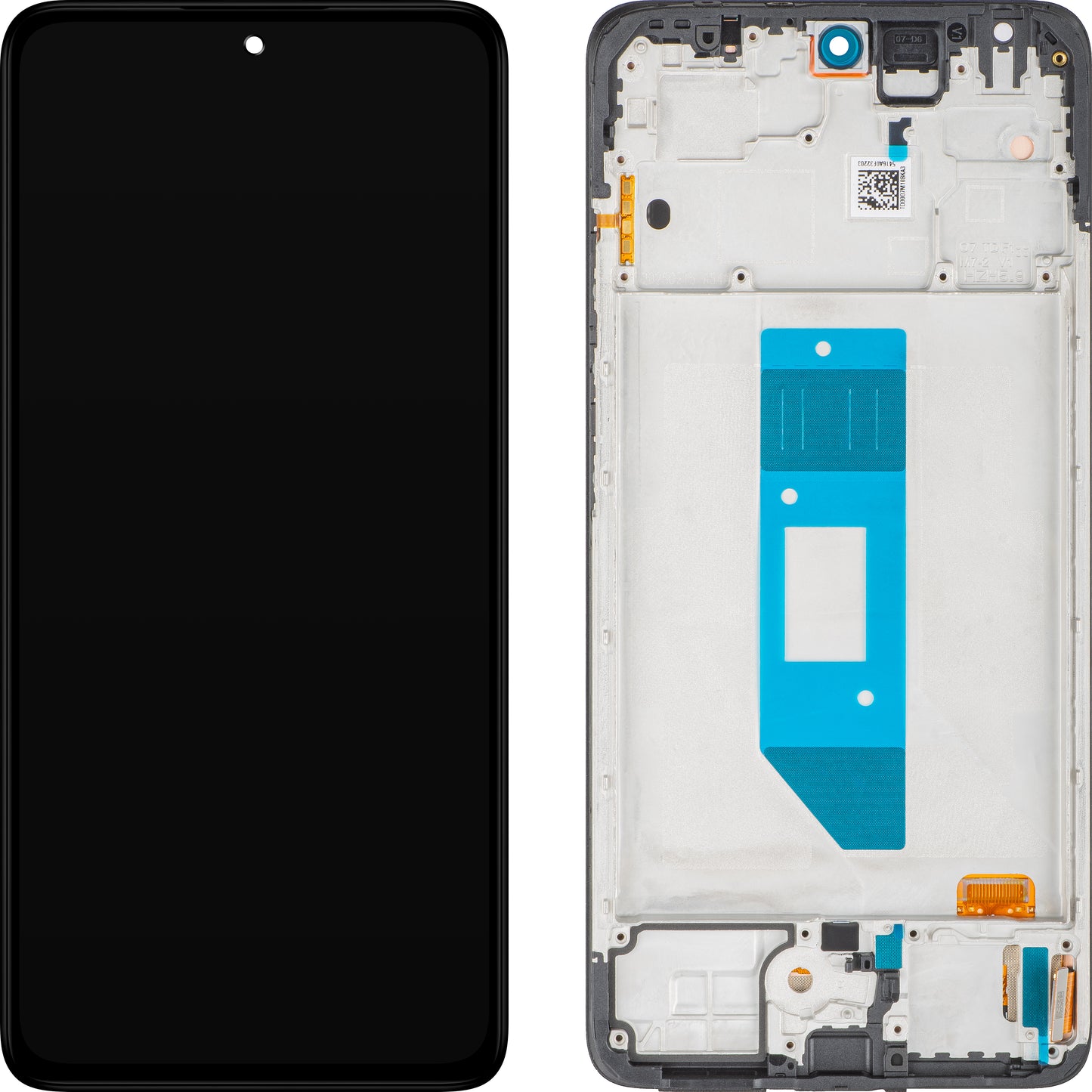 Display con Touchscreen Xiaomi Redmi Note 14 4G, con Cornice, Nero, Versione Globale, Service Pack 560001000O700