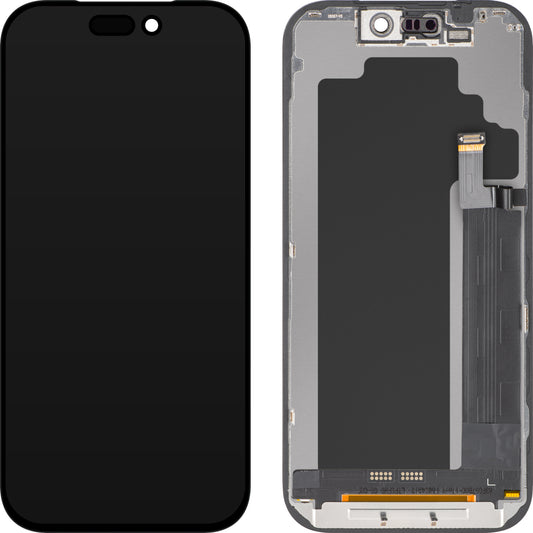 Display con Touchscreen ZY per Apple iPhone 17 Pro, con Cornice, Versione LCD In-Cell IC Movable, Nero