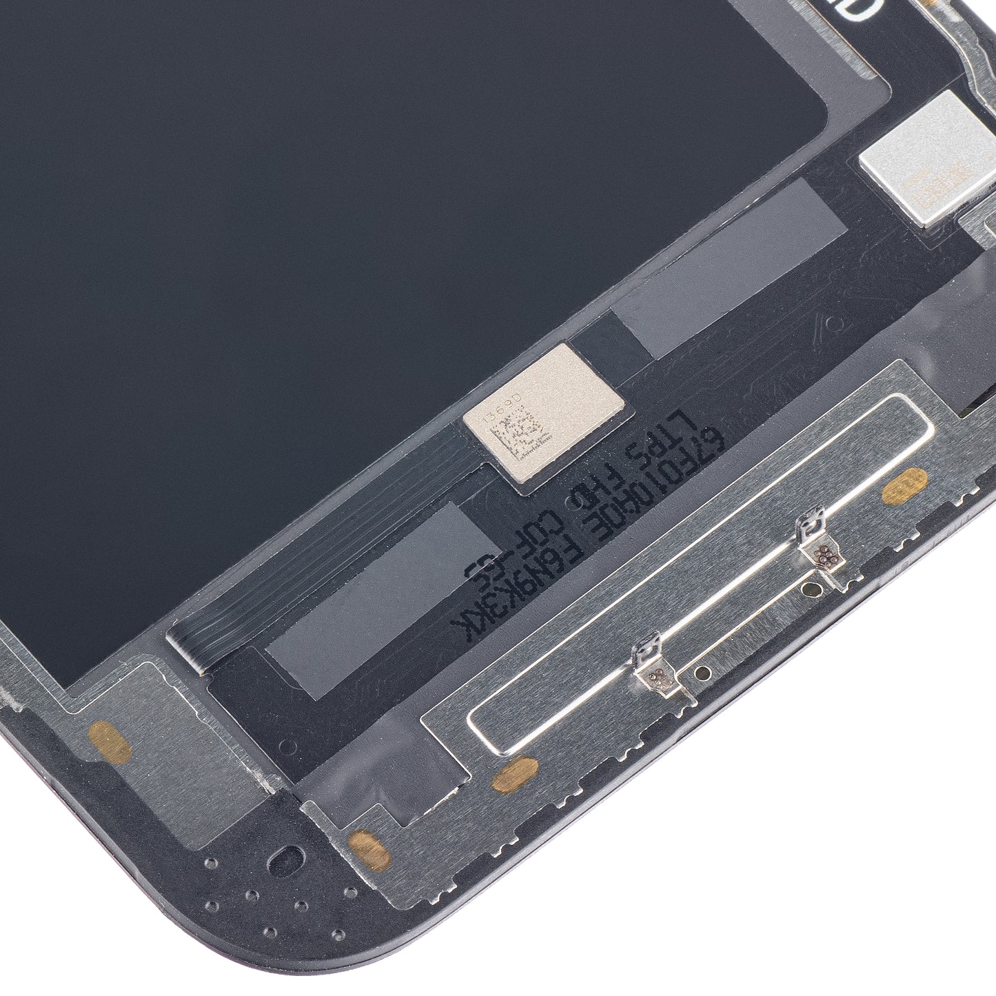 ZY Display touchscreen per Apple iPhone 12 Pro Max, con cornice, versione LCD mobile IC In-Cell, nero