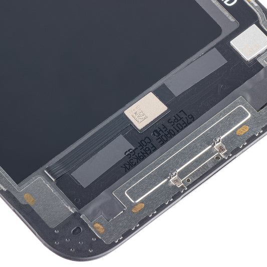 ZY Display touchscreen per Apple iPhone 12 Pro Max, con cornice, versione LCD mobile IC In-Cell, nero