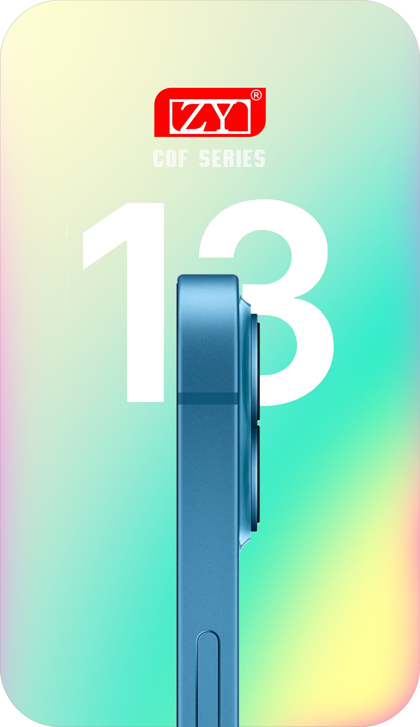 ZY Display touchscreen per Apple iPhone 13, con cornice, LCD In-Cell IC mobile, nero