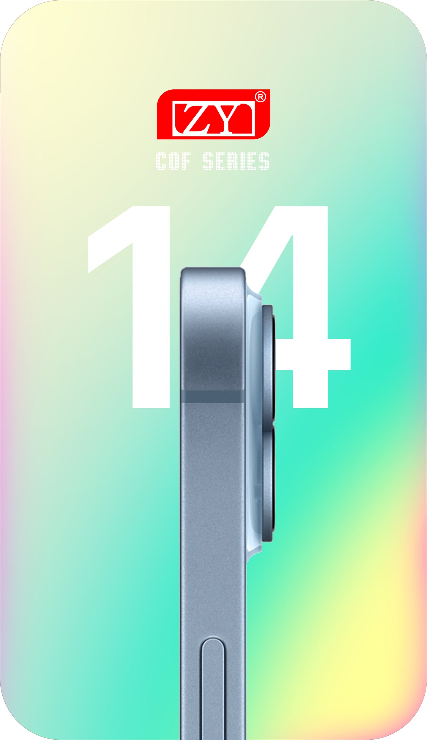 ZY Display touchscreen per Apple iPhone 14, con cornice, LCD In-Cell IC mobile, nero