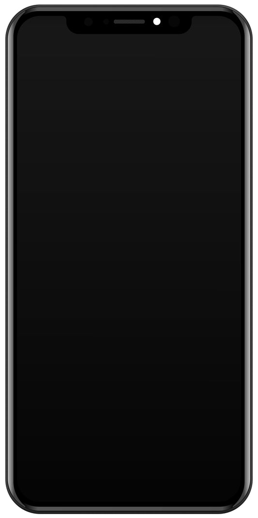 Display touchscreen JK per Apple iPhone XS, con cornice, versione In-Cell LCD, nero