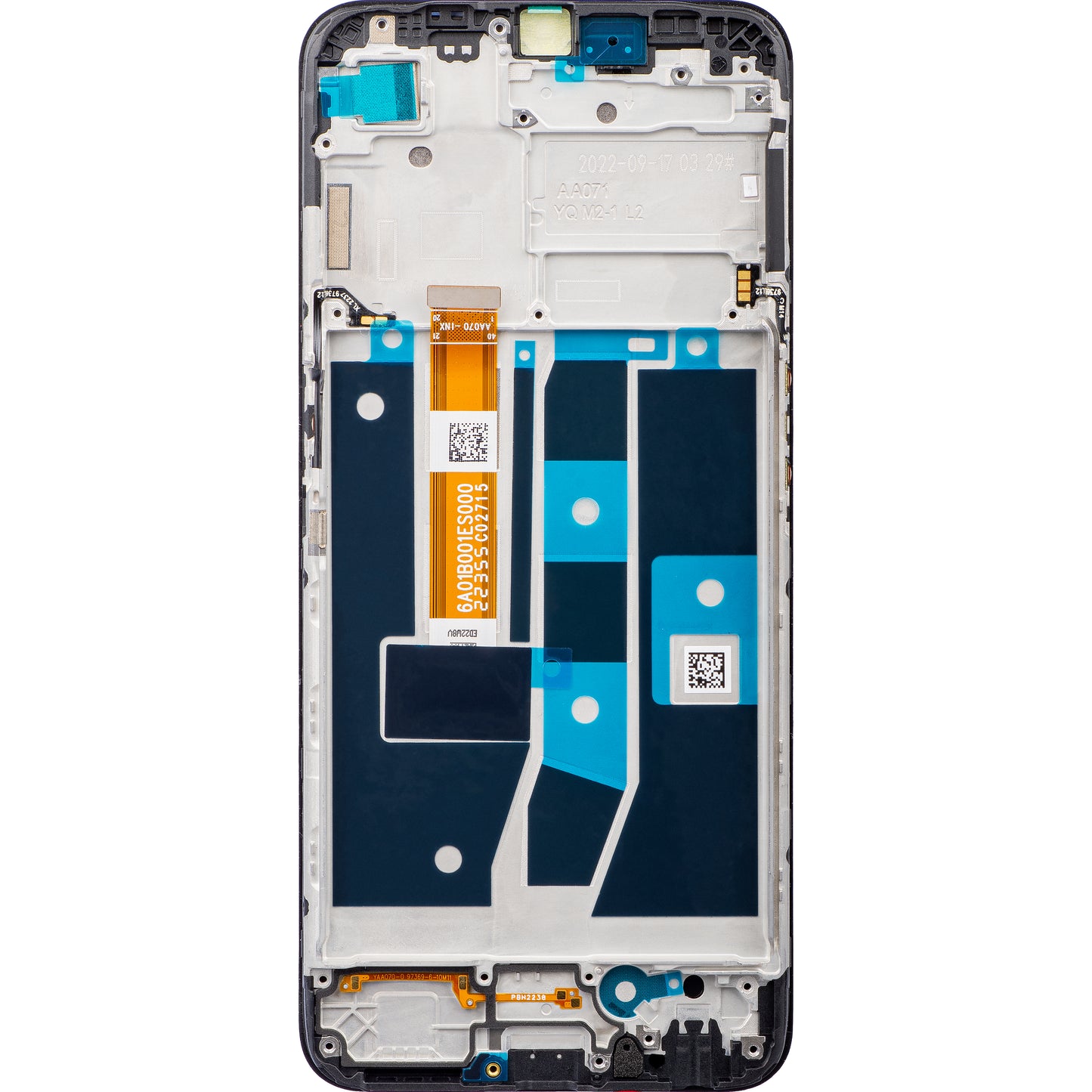 Display con touchscreen Oppo A16s / A16, con cornice, nero, Service Pack 4908018