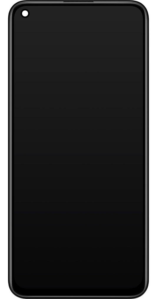 Display touchscreen Xiaomi Redmi Note 9 5G / Redmi Note 9T 5G, con cornice, nero, Service Pack 5600030J2200