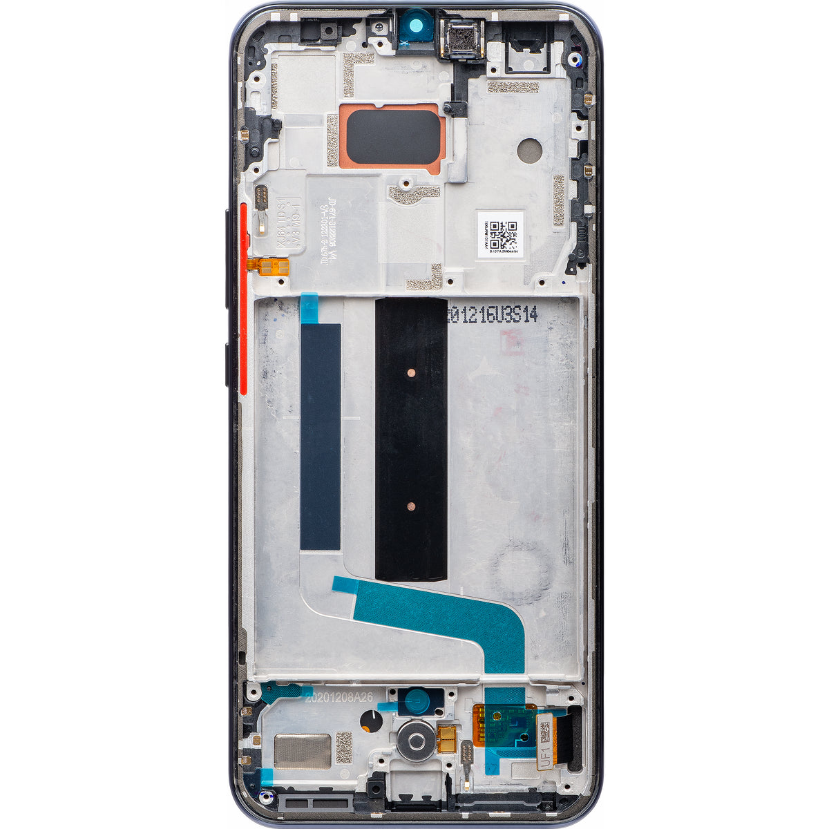 Display con Touchscreen Xiaomi Mi 10 Lite 5G, con Cornice, Grigio, Service Pack 56000400J900