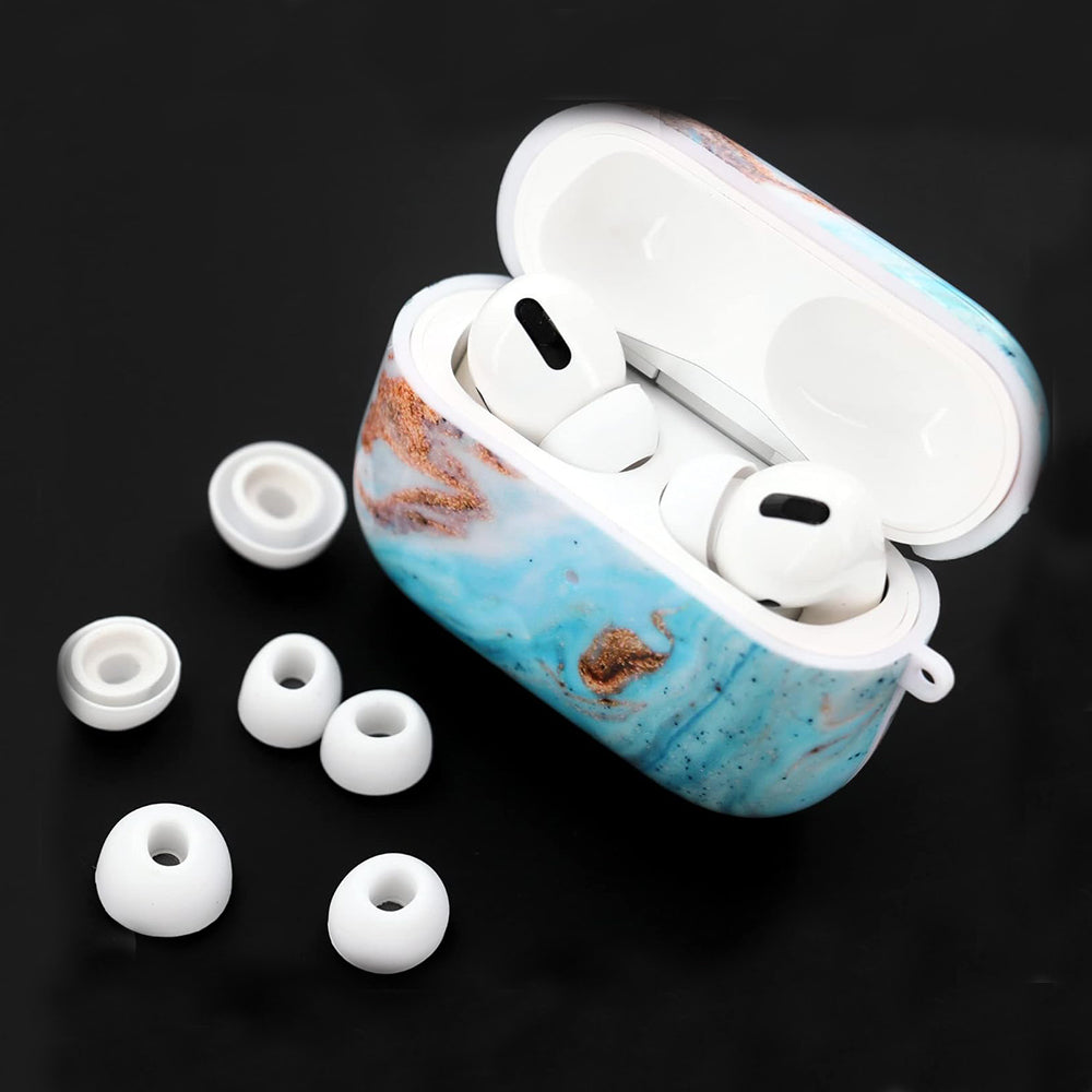 Tappi Techsuit ET1 per Apple AirPods Pro Series, Taglie XS / S / L, Bianchi