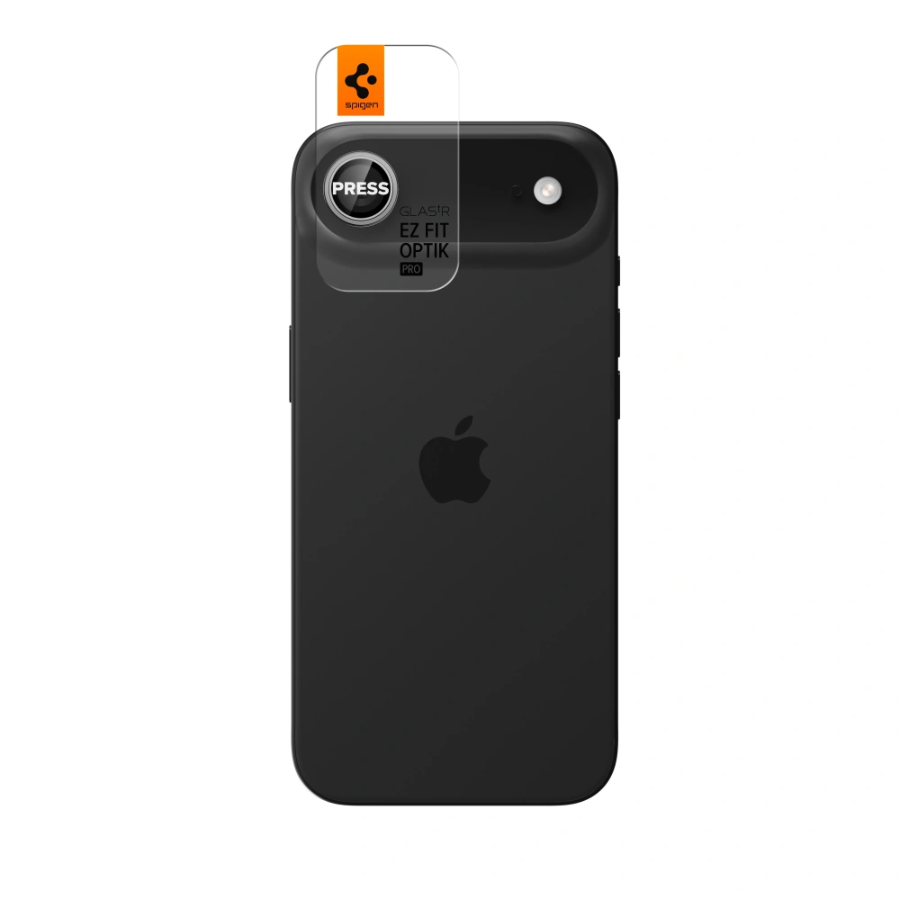 Pellicola Protettiva Posteriore Spigen GlastR EZ FIT Optik Pro per Apple iPhone 17 Air, Vetro Temperato, Argento