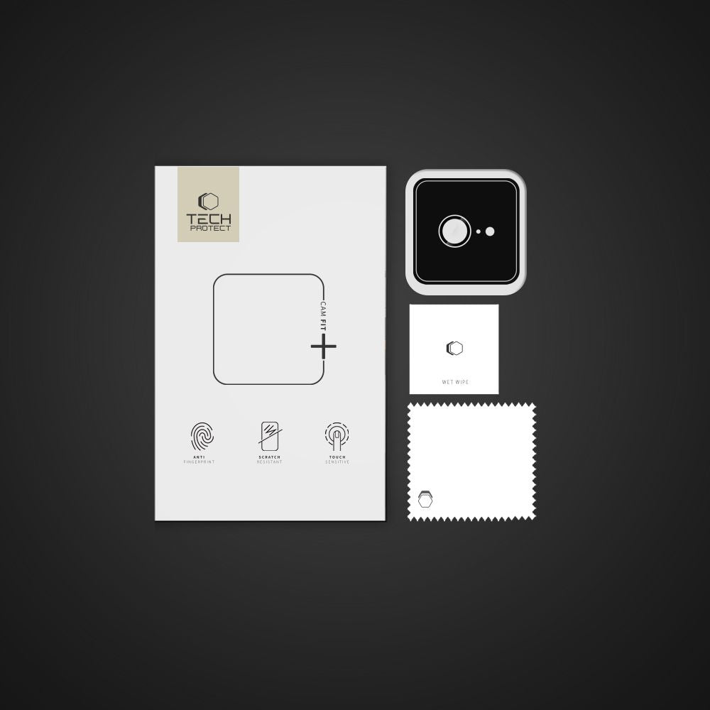 Pellicola protettiva per fotocamera posteriore Tech-Protect CamRing Fit+ per Apple iPhone 16e, Vetro Temperato