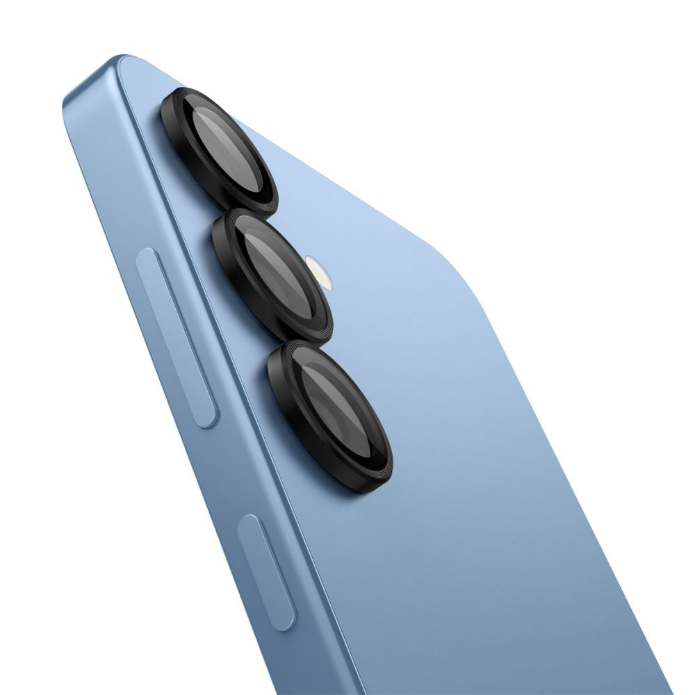 Pellicola Protettiva Posteriore Spigen GlastR EZ FIT Optik Pro HD per Samsung Galaxy S25 S931, Vetro Temperato, Set 2 pezzi, Nera AGL09092