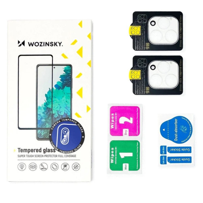 Pellicola Protettiva Posteriore WZK per Apple iPhone 17 Pro Max, Vetro Temperato, Set 2 pezzi, Nera