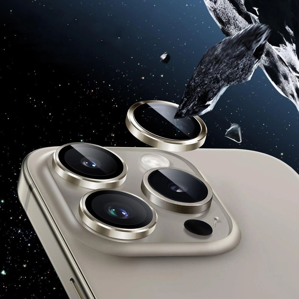 Pellicola protettiva per Fotocamera Posteriore Tech-Protect CamRing Fit+ per Apple iPhone 17 Pro Max / 17 Pro / 16 Pro Max, Vetro Temperato, Nera