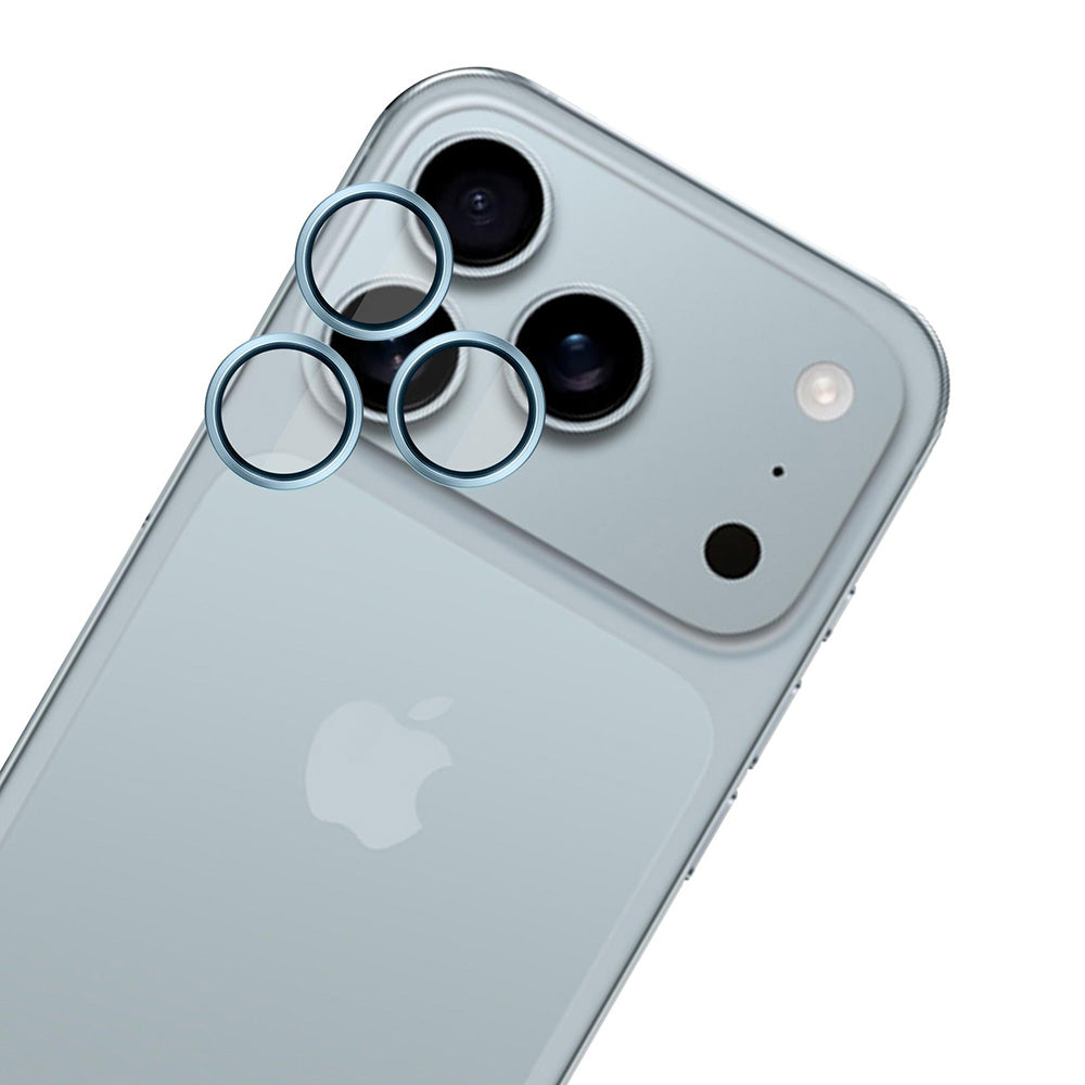 Pellicola Protettiva Posteriore Camera 3MK Hardy Protection Pro per Apple iPhone 17 Pro Max / 17 Pro, Vetro Temperato, Blu