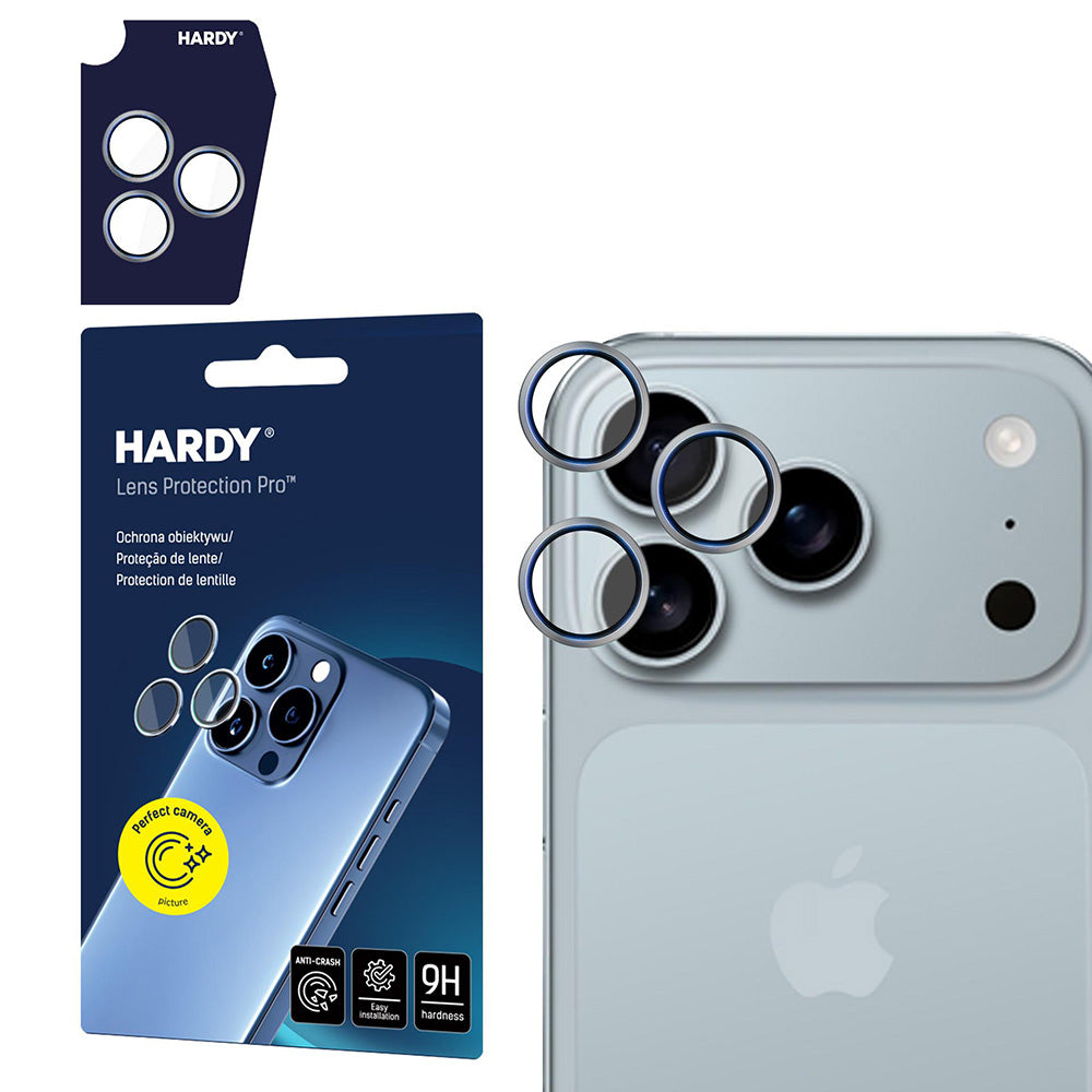 Pellicola protettiva Camera Posteriore 3MK Hardy Protection Pro per Apple iPhone 17 Pro Max / 17 Pro, Vetro Temperato, Beige