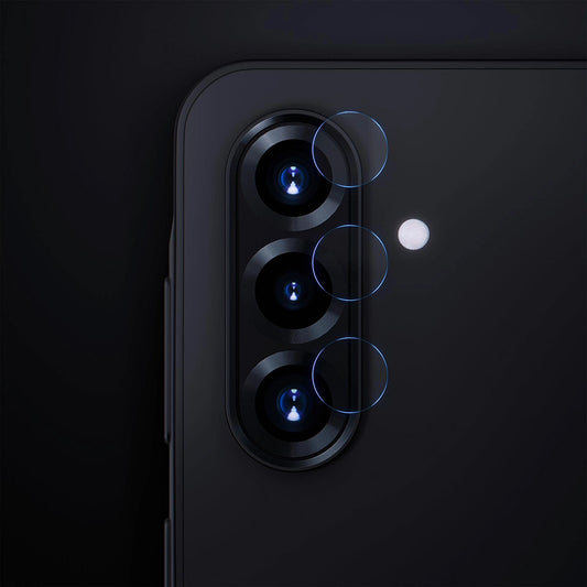 Pellicola protettiva per fotocamera posteriore 3MK Protection per Samsung Galaxy A52s 5G A528 / A52 5G A526, Vetro Flessibile, Set da 4 pezzi, Trasparente