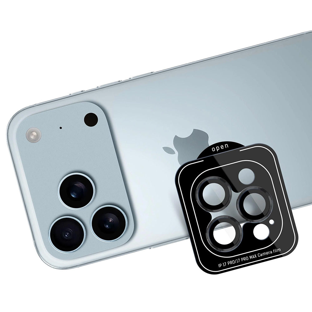 Pellicola protettiva per Fotocamera Posteriore 3MK Protection Pro per Apple iPhone 17 Pro Max / 17 Pro, Vetro Temperato, Nero