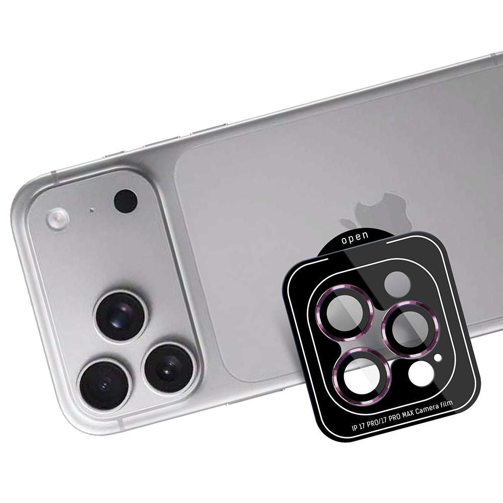 Pellicola protettiva per fotocamera posteriore 3MK Protection Pro per Apple iPhone 18 Pro / 18 Pro Max, vetro temperato, bordeaux