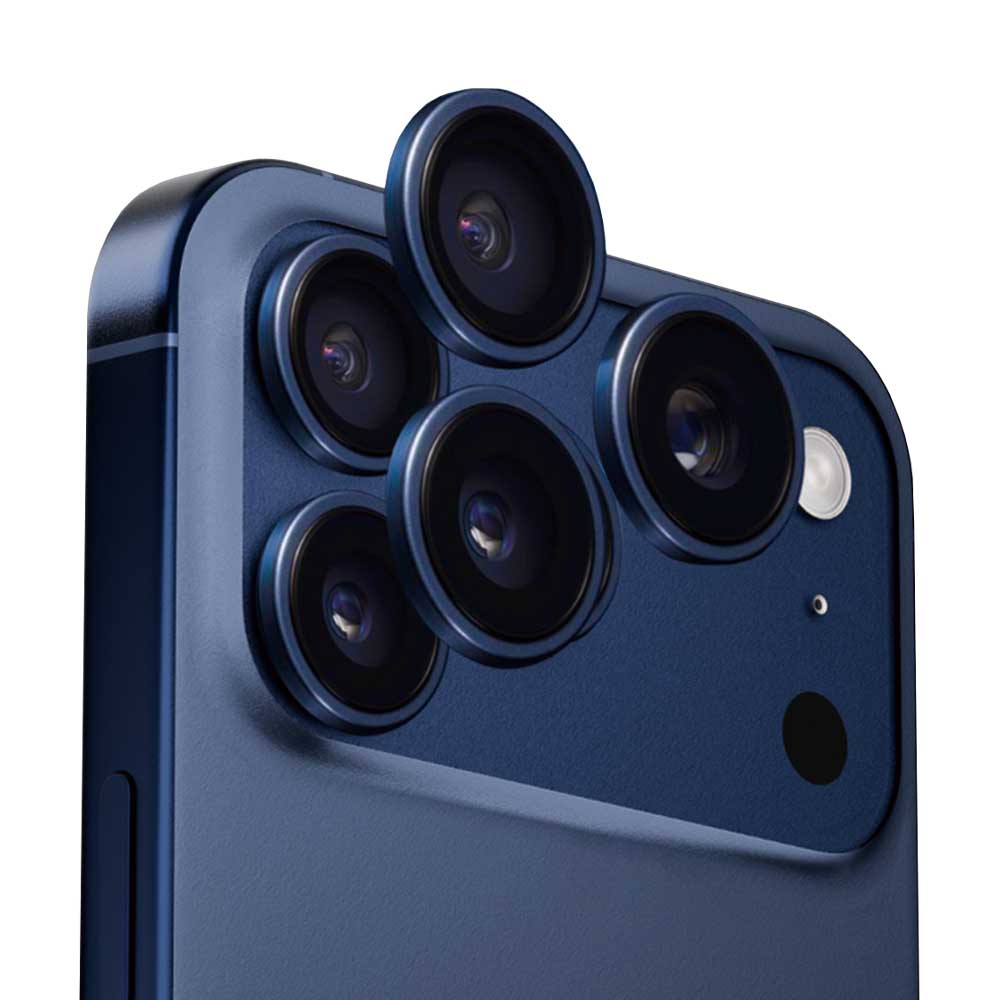 Pellicola protettiva Anank AR per fotocamera posteriore per Apple iPhone 17 Pro Max / 17 Pro, Vetro Temperato, Blu