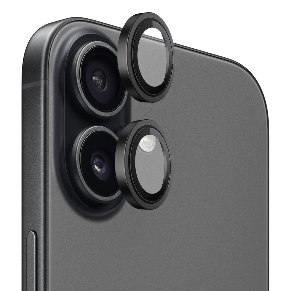 Pellicola Protettiva Posteriore Blueo Metal Frame per Apple iPhone 17, Vetro Temperato, Nero