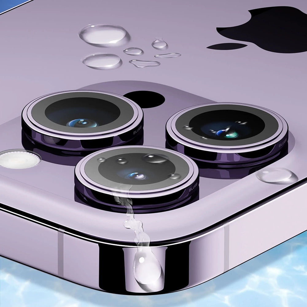 Pellicola protettiva per fotocamera posteriore Blueo Sapphire Crystal per Apple iPhone 14 Pro Max / 14 Pro, vetro temperato, multicolore