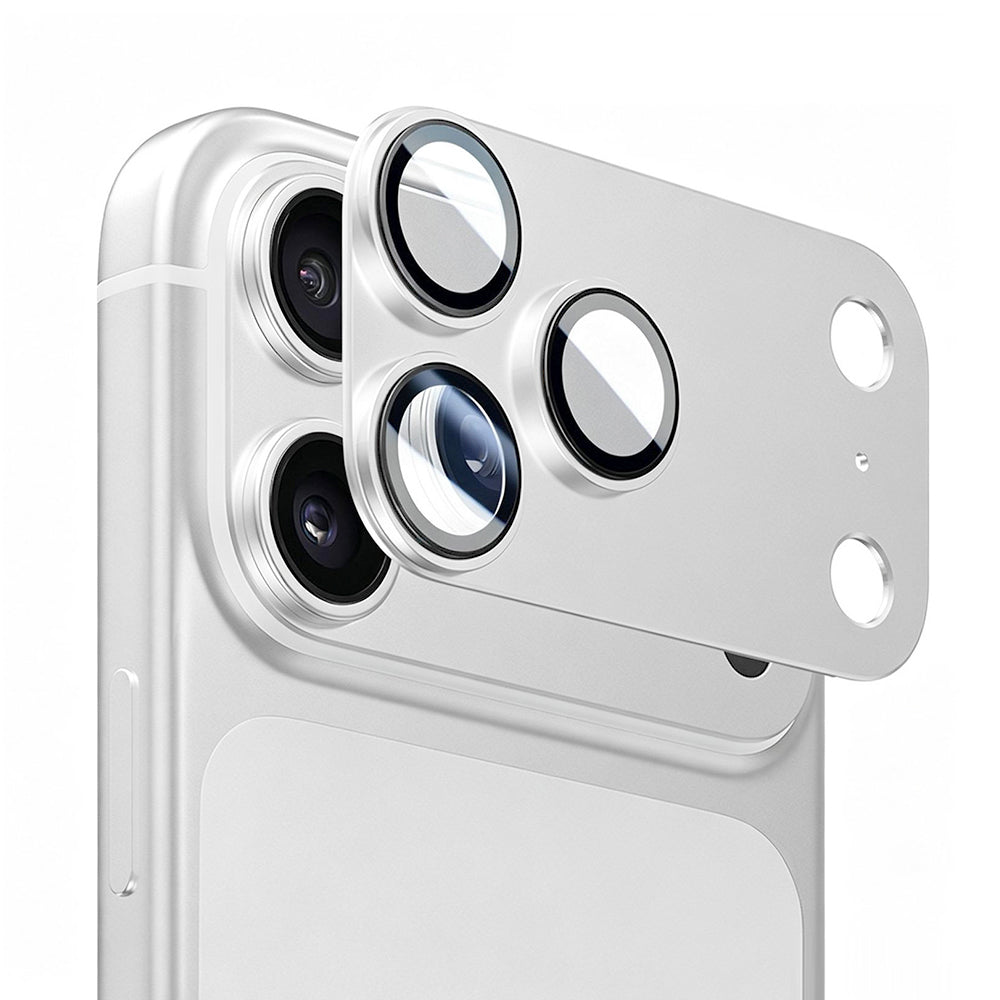 Pellicola protettiva per fotocamera posteriore Lito Crown Halo AR + AF per Apple iPhone 18 Pro, vetro temperato, argento