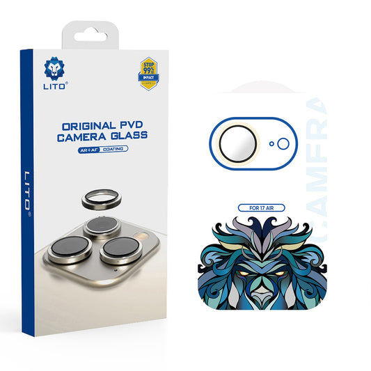 Pellicola Protettiva Posteriore Lito Titanium AR per Apple iPhone 17 Air, Vetro Temperato, Dorata