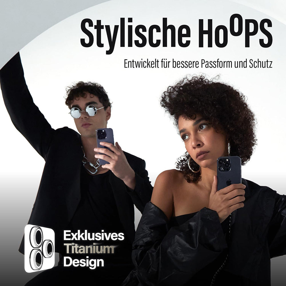 Pellicola protettiva per Fotocamera Posteriore PanzerGlass Hoops per Samsung Galaxy S25 S931, Vetro Temperato, Trasparente