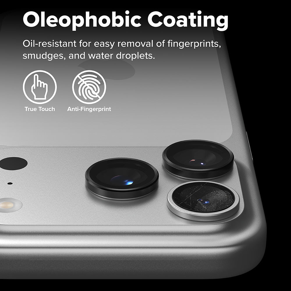 Pellicola Protettiva Posteriore Ringke per Apple iPhone 17 Pro Max / 17 Pro, Vetro Temperato, Nera