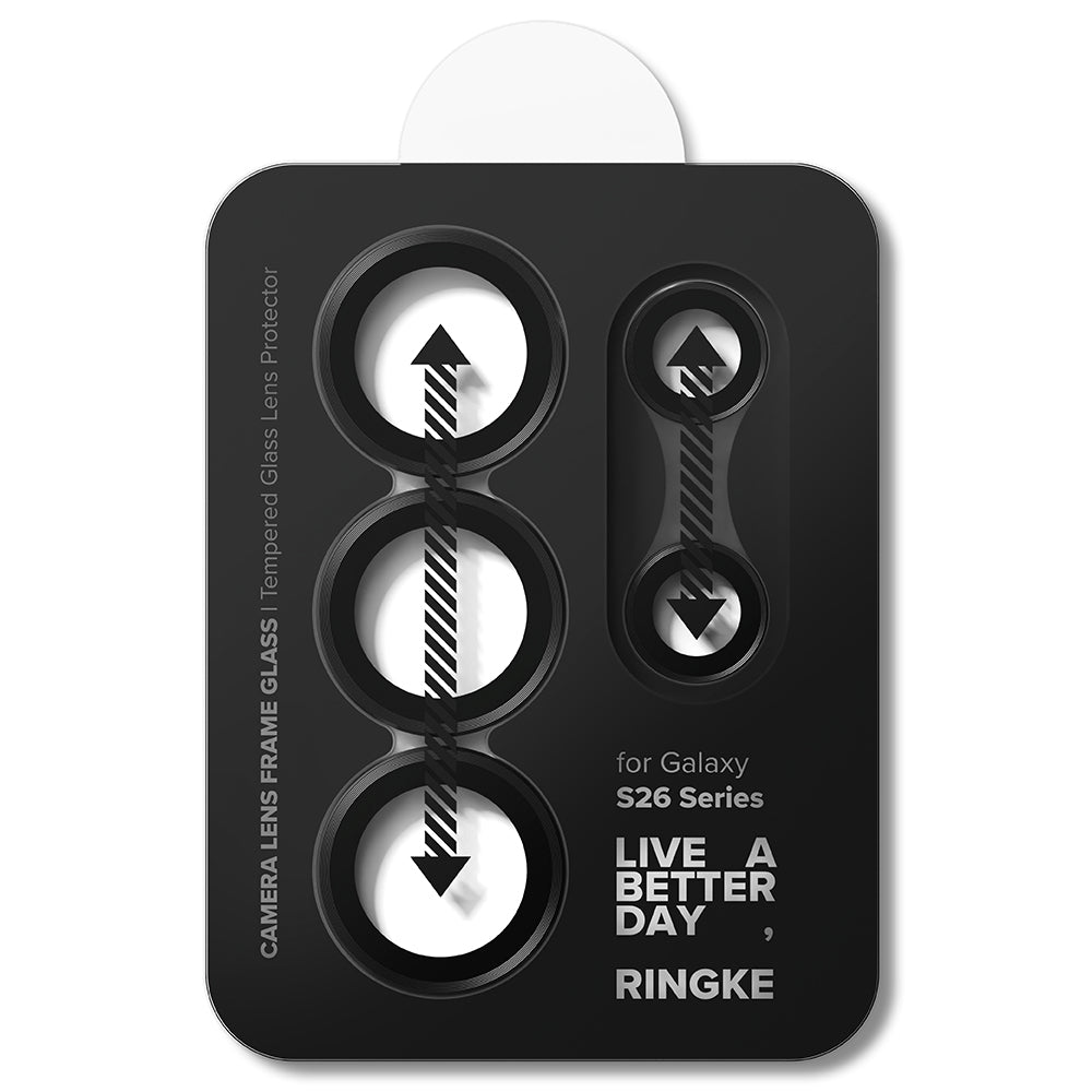 Pellicola Protettiva Posteriore Ringke per Samsung Galaxy S26 Ultra S948, Vetro Temperato, Set 2 pezzi, Nera